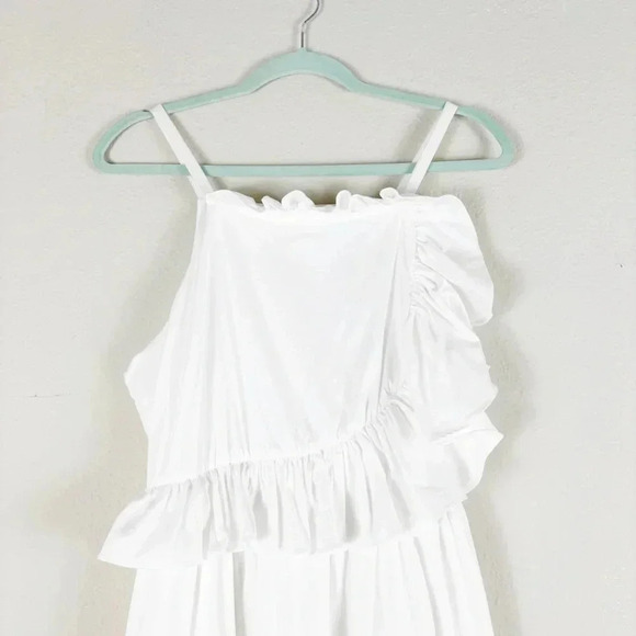 NWT Crosby by Mollie Burch Genevieve Midi Dress in Bright White size L - Picture 6 of 16